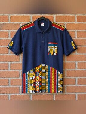 African ankara fabric Men's Polo Shirt